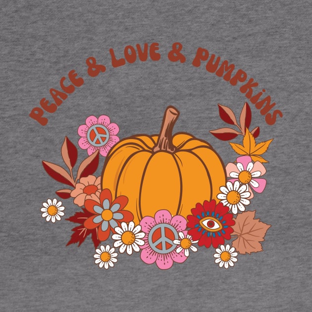 Peace Love Pumpkins by Rusty Ruby